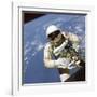 Astronaut Edward White Floats in Space-null-Framed Photo