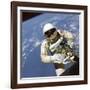 Astronaut Edward White Floats in Space-null-Framed Photo