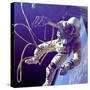 Astronaut Edward White, the First American to Walk in Space on June 3 1965-null-Stretched Canvas