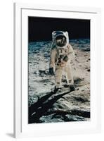 Astronaut Edwin Aldrin on the Moon, Apollo 11, July c.1969-null-Framed Art Print