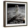 Astronaut Edwin 'Buzz' Aldrin Standing on the Moon after the Apollo 11 Landing, 20 July 1969-null-Framed Photographic Print