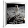 Astronaut Edwin 'Buzz' Aldrin Standing on the Moon after the Apollo 11 Landing, 20 July 1969-null-Framed Photographic Print