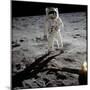 Astronaut Edwin 'Buzz' Aldrin Standing on the Moon after the Apollo 11 Landing, 20 July 1969-null-Mounted Premium Photographic Print