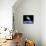 Astronaut Floating in Outer Space Above Planet Earth-null-Framed Stretched Canvas displayed on a wall
