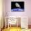 Astronaut Floating in Outer Space Above Planet Earth-null-Framed Stretched Canvas displayed on a wall