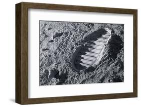 Astronaut Footprint on the Moon-Detlev Van Ravenswaay-Framed Photographic Print