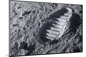 Astronaut Footprint on the Moon-Detlev Van Ravenswaay-Mounted Photographic Print