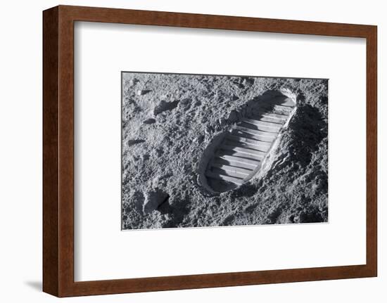 Astronaut Footprint on the Moon-Detlev Van Ravenswaay-Framed Photographic Print