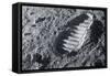 Astronaut Footprint on the Moon-Detlev Van Ravenswaay-Framed Stretched Canvas