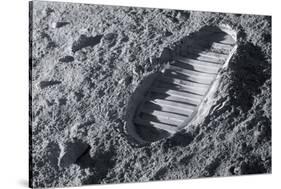Astronaut Footprint on the Moon-Detlev Van Ravenswaay-Stretched Canvas