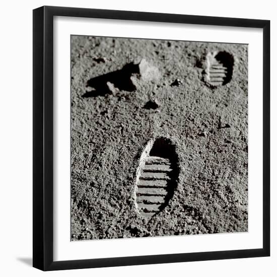 Astronaut Footprints on the Moon-Detlev Van Ravenswaay-Framed Photographic Print