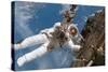 Astronaut Fuglesang Performing Spacewalk-null-Stretched Canvas