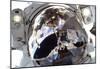 Astronaut In Space Self Portrait Poster-null-Mounted Poster