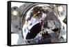 Astronaut In Space Self Portrait Poster-null-Framed Stretched Canvas