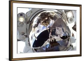 Astronaut In Space Self Portrait-null-Framed Photo