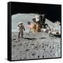Astronaut James Irwin (1930-199) Gives a Salute on the Moon, 1971-null-Framed Stretched Canvas