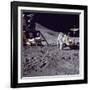 Astronaut James Irwin Loads the Lunar Roving Vehicle at the Hadley-Apennine Landing Site, 1971-null-Framed Photographic Print