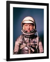 Astronaut John Glenn in a Mercury Program Pressure Suit and Helmet-Ralph Morse-Framed Premium Photographic Print