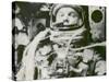 Astronaut John Glenn in Earth Orbit-null-Stretched Canvas