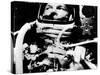 Astronaut John Glenn in His Space Capsule, February 20, 1962-null-Stretched Canvas