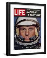 Astronaut John Glenn, Making of a Brave Man, February 2, 1962-Ralph Morse-Framed Photographic Print