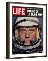 Astronaut John Glenn, Making of a Brave Man, February 2, 1962-Ralph Morse-Framed Premium Photographic Print