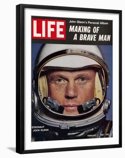 Astronaut John Glenn, Making of a Brave Man, February 2, 1962-Ralph Morse-Framed Premium Photographic Print