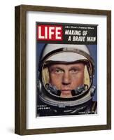 Astronaut John Glenn, Making of a Brave Man, February 2, 1962-Ralph Morse-Framed Photographic Print