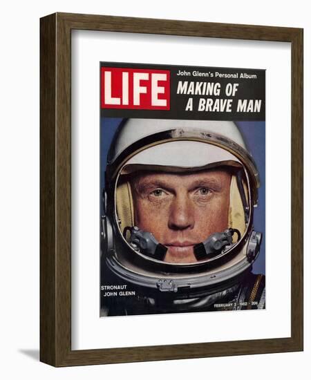 Astronaut John Glenn, Making of a Brave Man, February 2, 1962-Ralph Morse-Framed Photographic Print