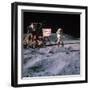 Astronaut John Young During Apollo 16 Moon Walk-null-Framed Premium Photographic Print