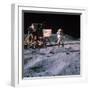 Astronaut John Young During Apollo 16 Moon Walk-null-Framed Premium Photographic Print