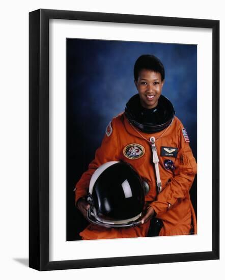 Astronaut Mae Jemison, First African American Woman in Space as Sts 47 Endeavour Mission Specialist-null-Framed Premium Photographic Print