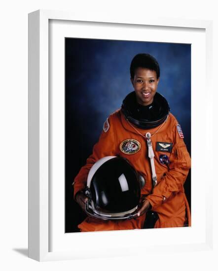 Astronaut Mae Jemison, First African American Woman in Space as Sts 47 Endeavour Mission Specialist-null-Framed Premium Photographic Print