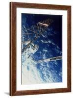 Astronaut on Eva from the Space Shuttle Atlantis, 1985-null-Framed Photographic Print