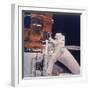 Astronaut on Shuttle Mission 41-C, 1984-null-Framed Photographic Print
