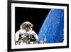 Astronaut Performing a Spacewalk-null-Framed Photographic Print