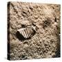 Astronaut's Footprint on the Moon-null-Stretched Canvas