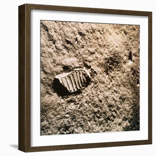 Astronaut's Footprint on the Moon-null-Framed Photographic Print