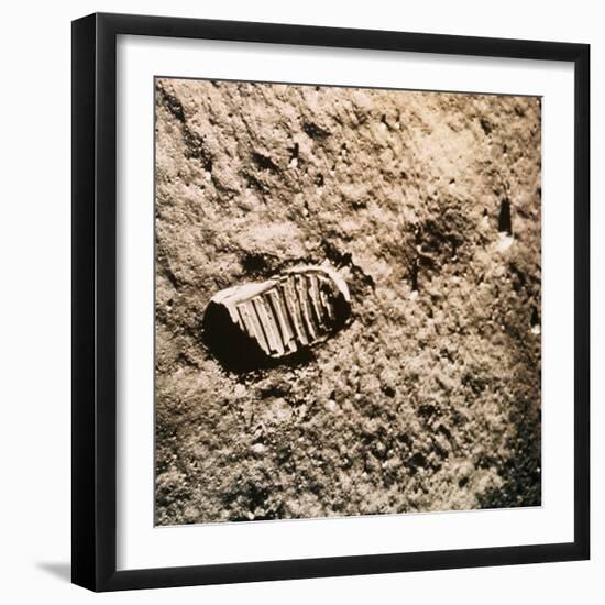 Astronaut's Footprint on the Moon-null-Framed Photographic Print