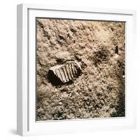 Astronaut's Footprint on the Moon-null-Framed Photographic Print