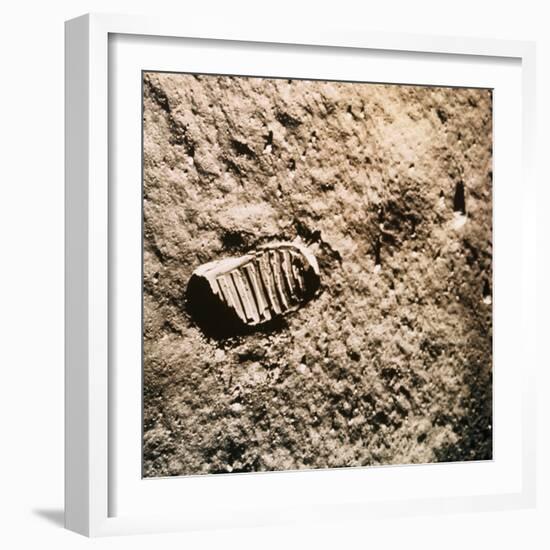 Astronaut's Footprint on the Moon-null-Framed Photographic Print