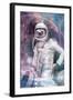 Astronaut Sloth-null-Framed Art Print