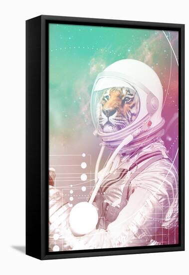 Astronaut Tiger-null-Framed Stretched Canvas