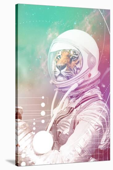 Astronaut Tiger-null-Stretched Canvas