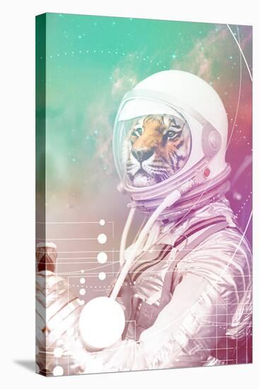 Astronaut Tiger-null-Stretched Canvas