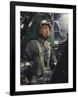 Astronaut Virgil "Gus" Grissom Strapped into a Centrifuge During a Simulated Space Flight-Ralph Morse-Framed Premium Photographic Print