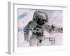 Astronaut Walking in Space-David Bases-Framed Photographic Print