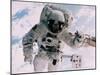 Astronaut Walking in Space-David Bases-Mounted Photographic Print