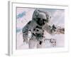 Astronaut Walking in Space-David Bases-Framed Photographic Print