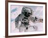 Astronaut Walking in Space-David Bases-Framed Photographic Print